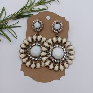 Vintage Avon Large Flower Earrings